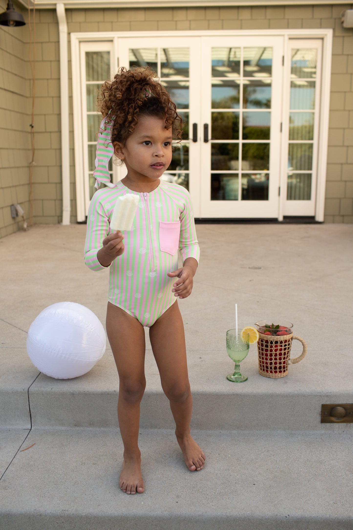Little Girls Cabana Rashgaurd