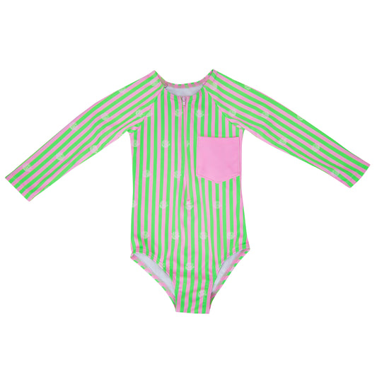 Little Girls Cabana Rashgaurd